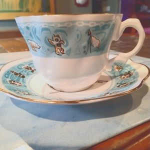 Wonderful Tea Cup & Saucer an Alaskan Souvenir